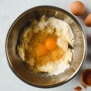 "The perfect combination of freshly grated carrots and chopped walnuts, adding texture and flavor to the carrot cake batter."