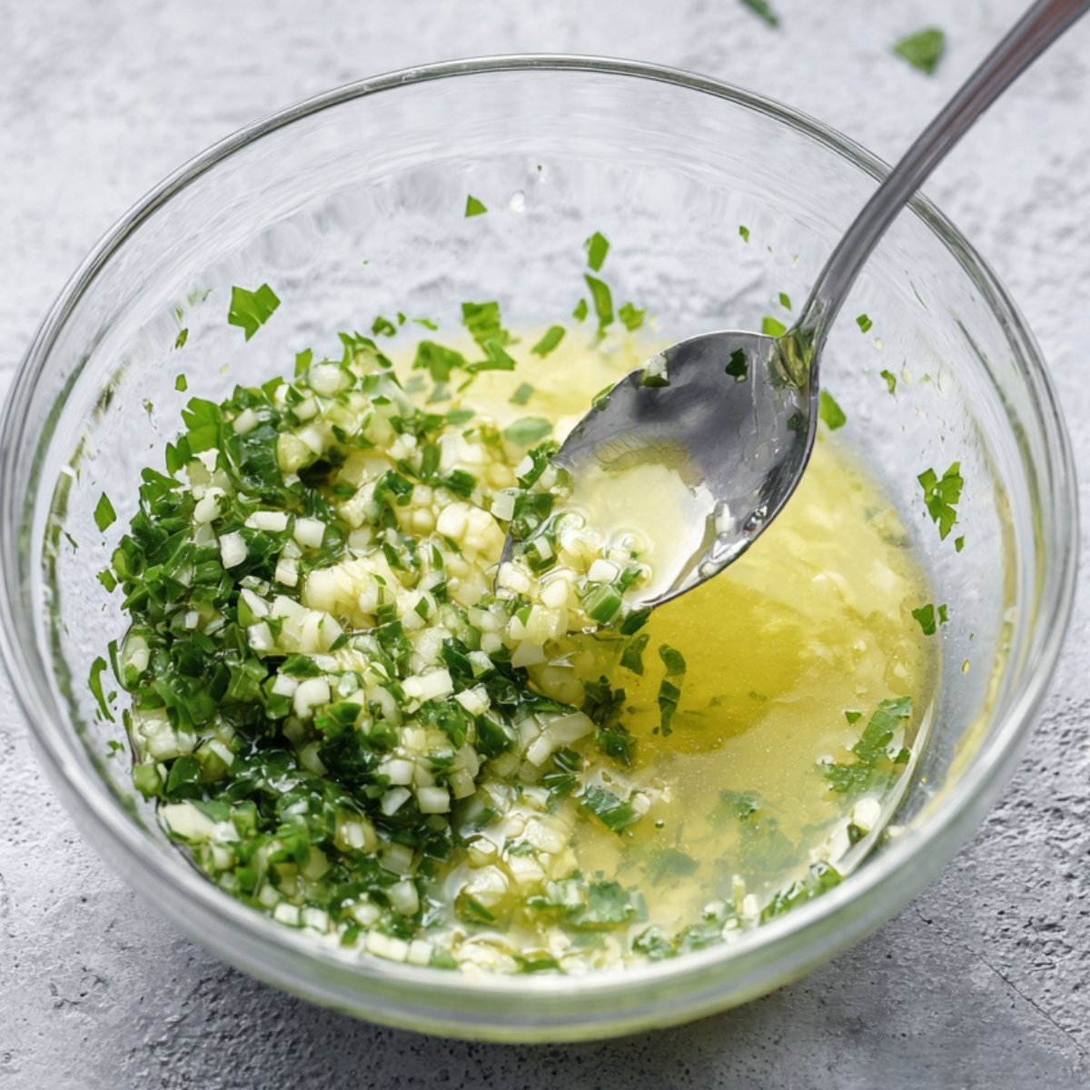 Top-down view of three raw chicken breasts in a black cast iron skillet on a stovetop, lightly seasoned with salt, pepper, and paprika, with a small amount of oil and slight steam rising, showing preparation before cooking.